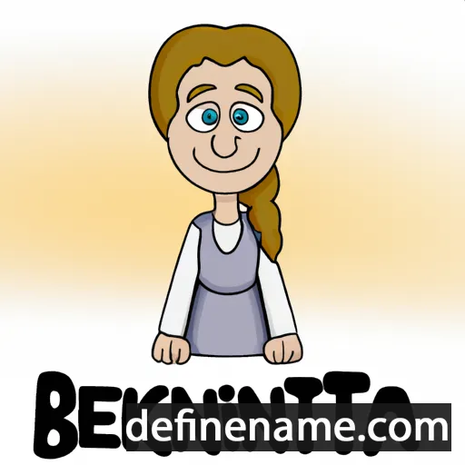 cartoon of the name Benedikta