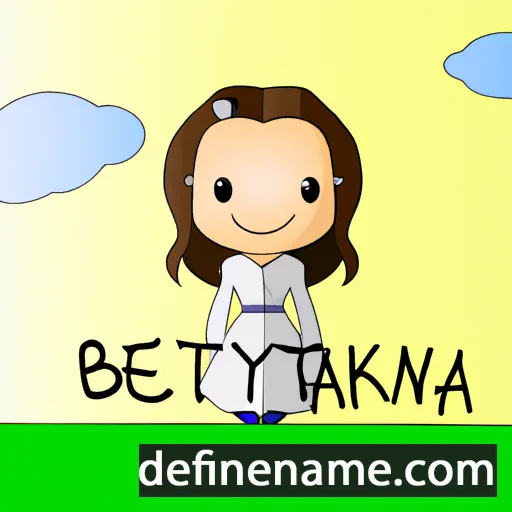 cartoon of the name Benedykta