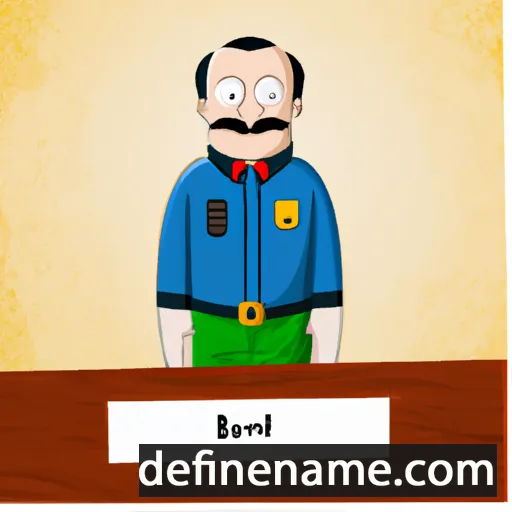 cartoon of the name Berard