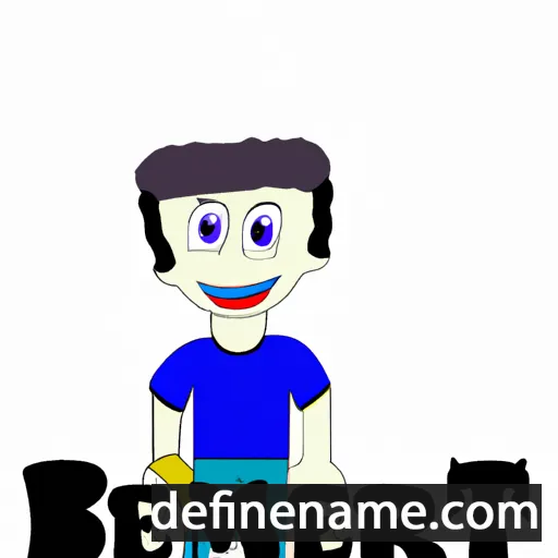 cartoon of the name Bermet