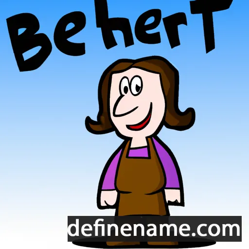 cartoon of the name Berthe