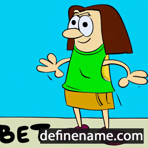 cartoon of the name Bet