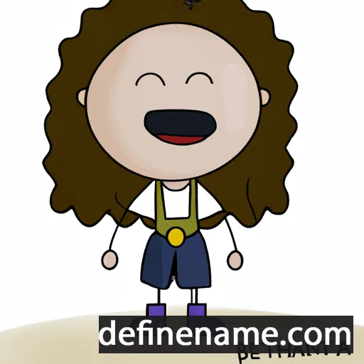 cartoon of the name Bethânia