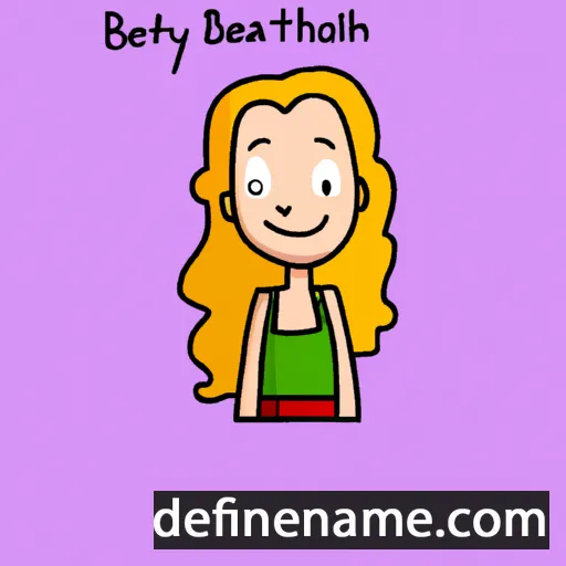 cartoon of the name Bethany