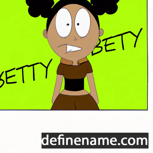 cartoon of the name Bethney