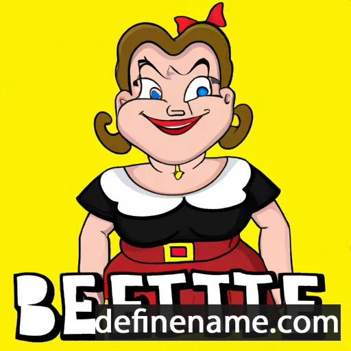 cartoon of the name Bettie