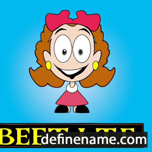 cartoon of the name Bettye