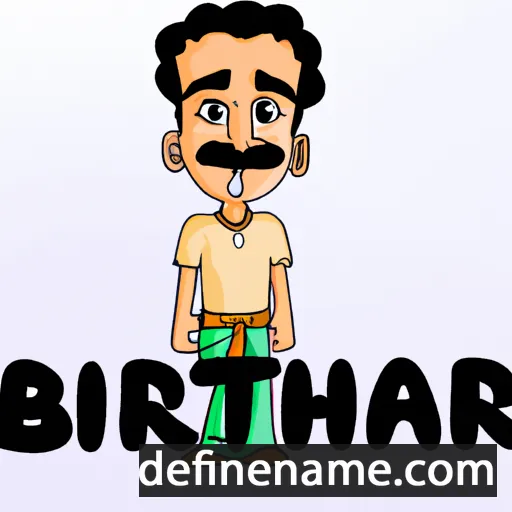 cartoon of the name Bharath