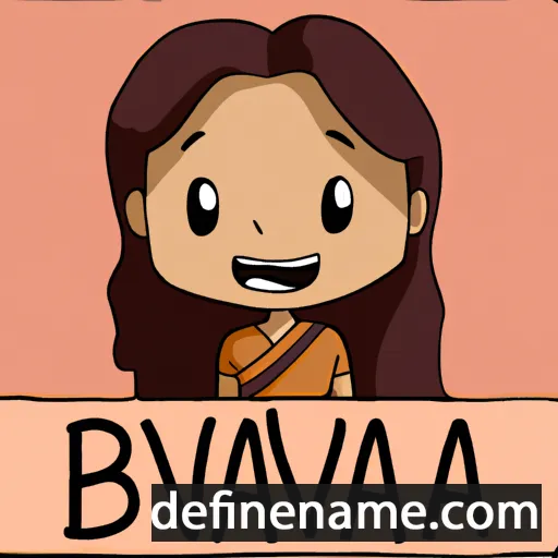 cartoon of the name Bhavana