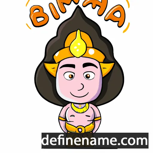 cartoon of the name Bhima