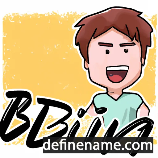 cartoon of the name Bình