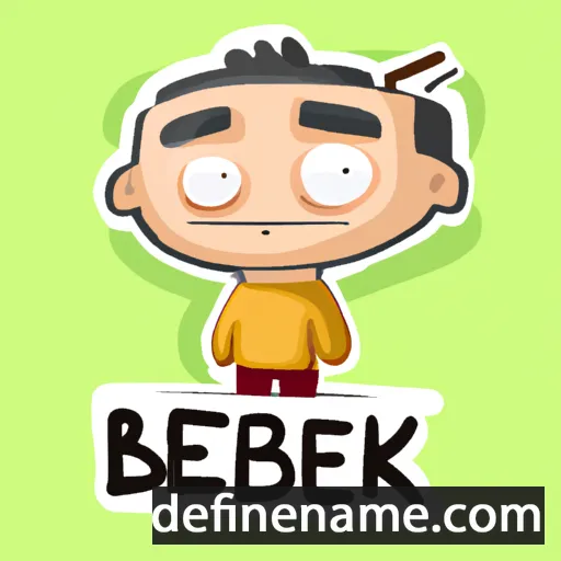 cartoon of the name Bibek