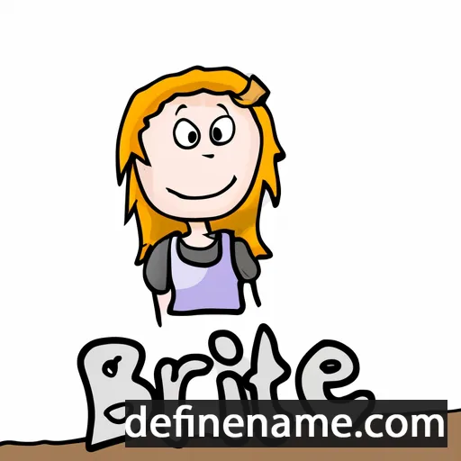 cartoon of the name Birte