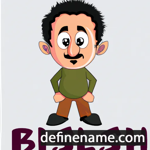 cartoon of the name Bishal