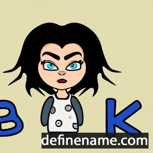 cartoon of the name Björk