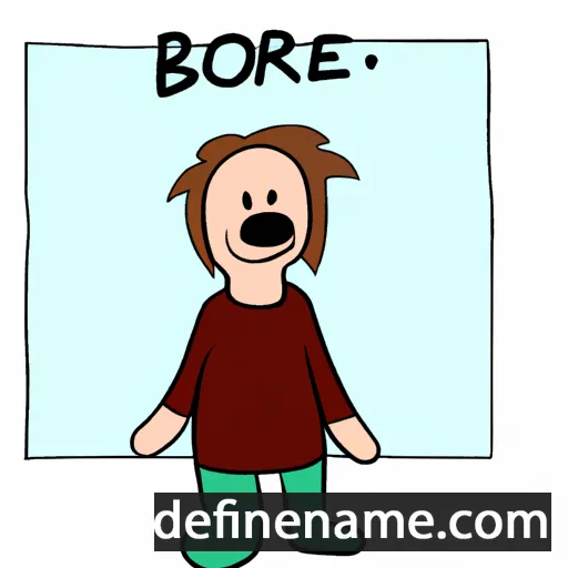 cartoon of the name Björne