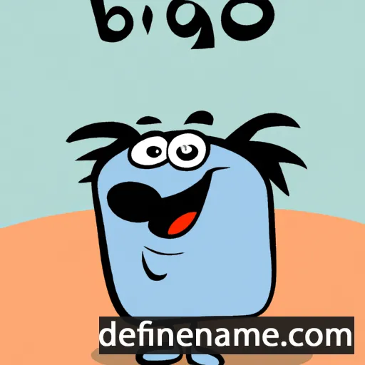 cartoon of the name Blago