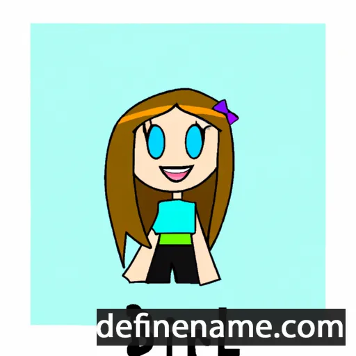 cartoon of the name Blaire