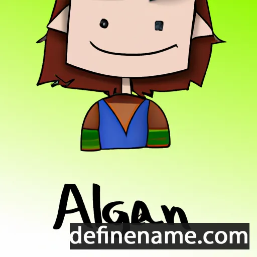 cartoon of the name Áilgenán