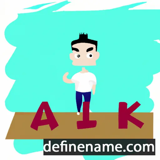 cartoon of the name Áki