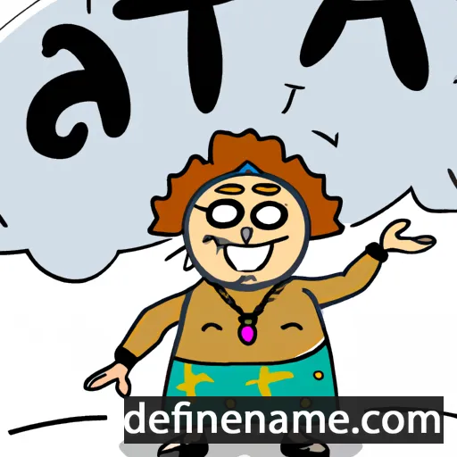 cartoon of the name Àita