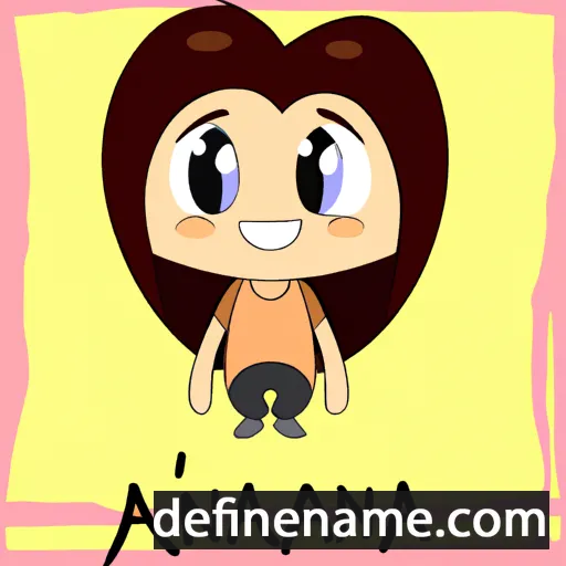 cartoon of the name Aianna