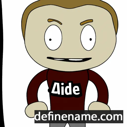 cartoon of the name Aidie