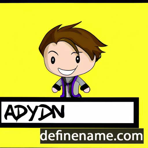 cartoon of the name Aidynn