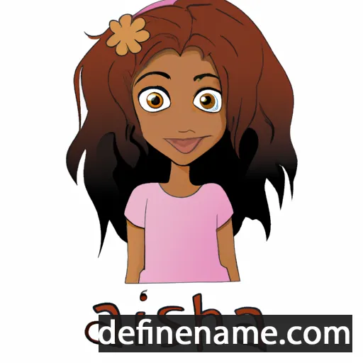 cartoon of the name Aiisha