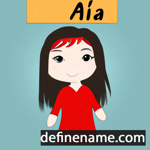 cartoon of the name Aijia