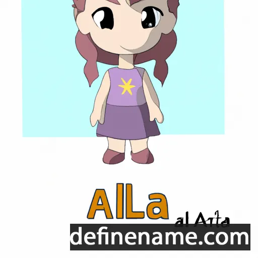 cartoon of the name Aila