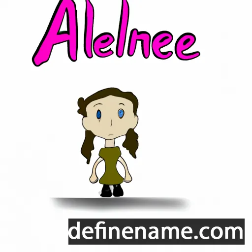 cartoon of the name Aileene