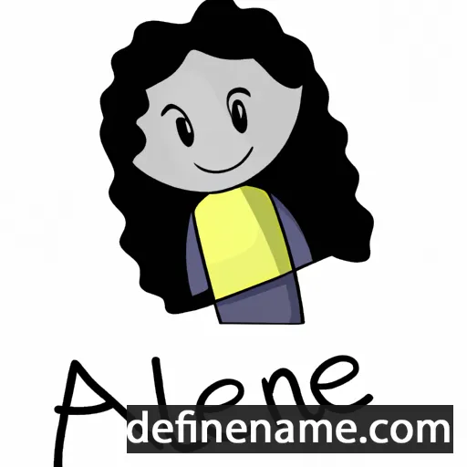 cartoon of the name Ailene