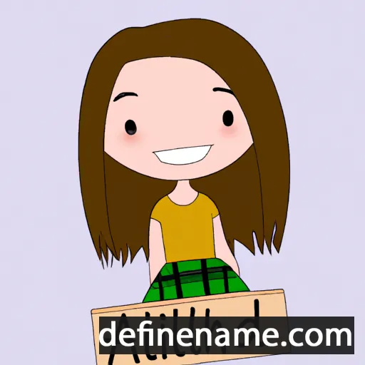 cartoon of the name Ailidh