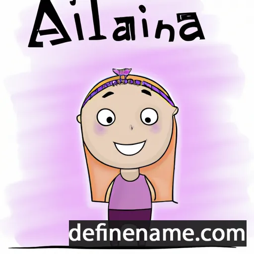 cartoon of the name Ailina