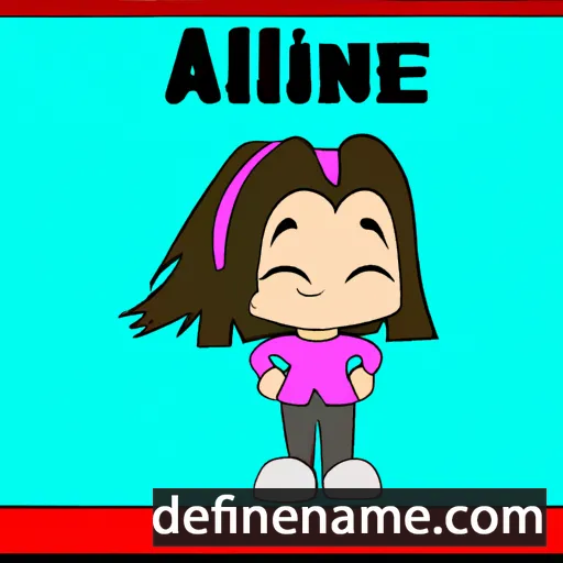 cartoon of the name Ailine