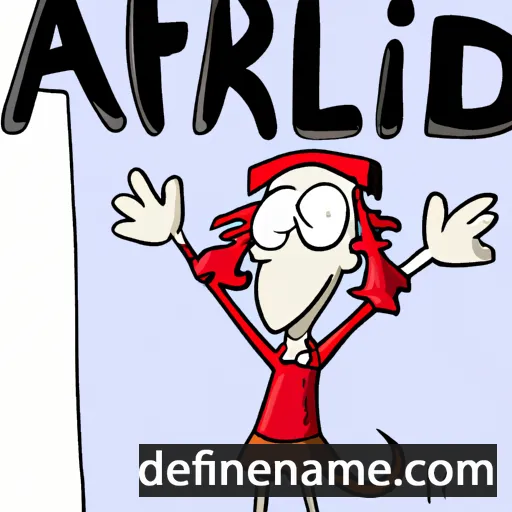 cartoon of the name Ailred