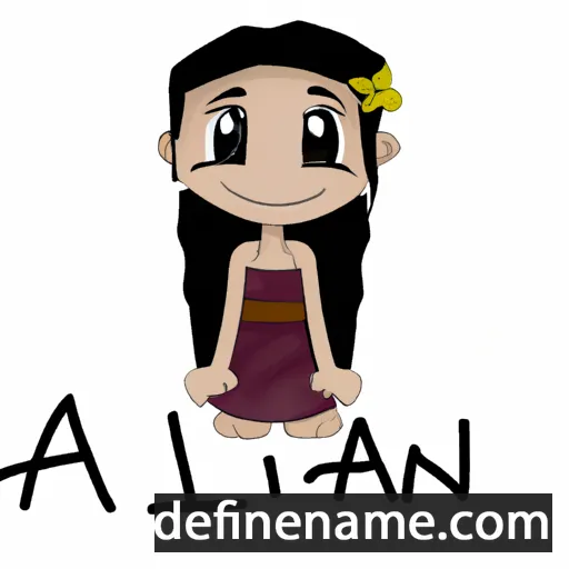 cartoon of the name Ainalani