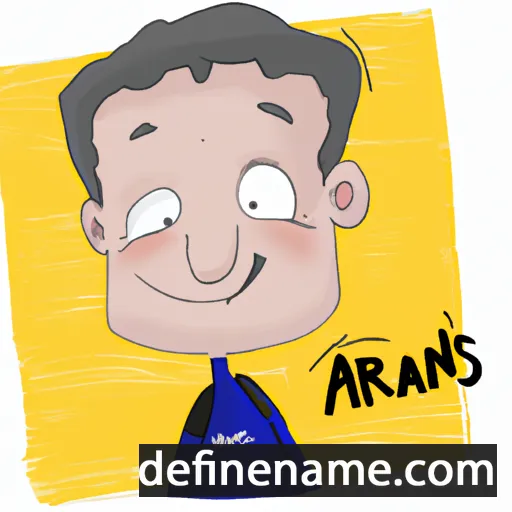 cartoon of the name Ainars