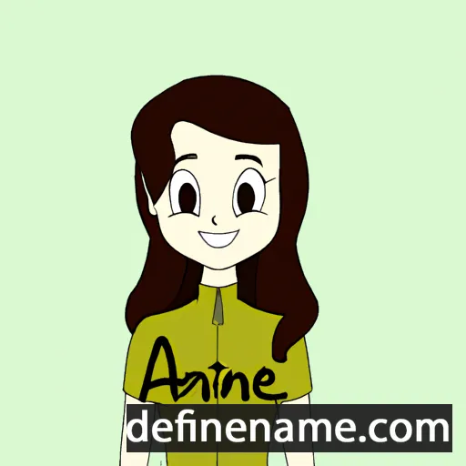 cartoon of the name Aine