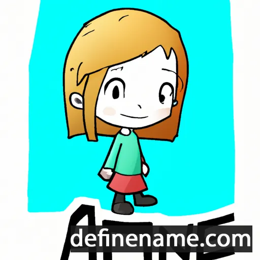 cartoon of the name Aine