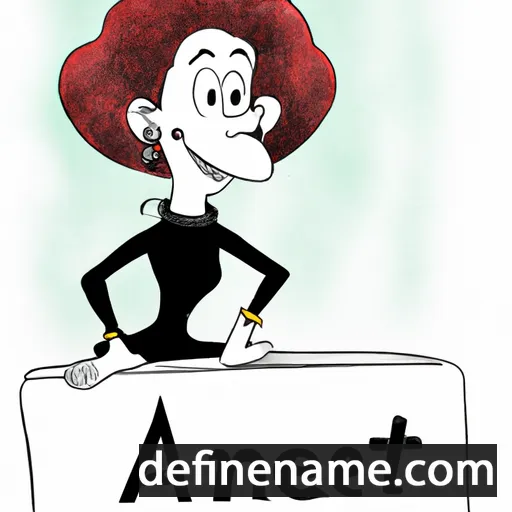 cartoon of the name Ainett