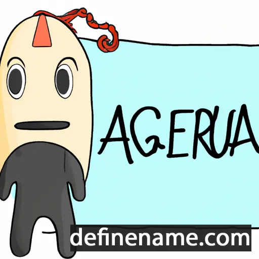 cartoon of the name Aingerua