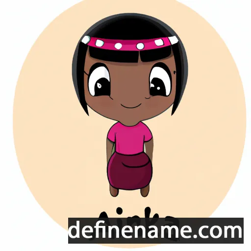 cartoon of the name Ainika