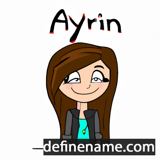 cartoon of the name Airalyn