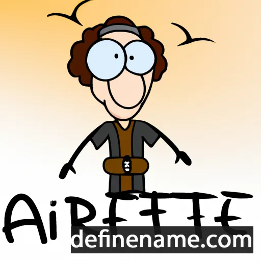 cartoon of the name Airet