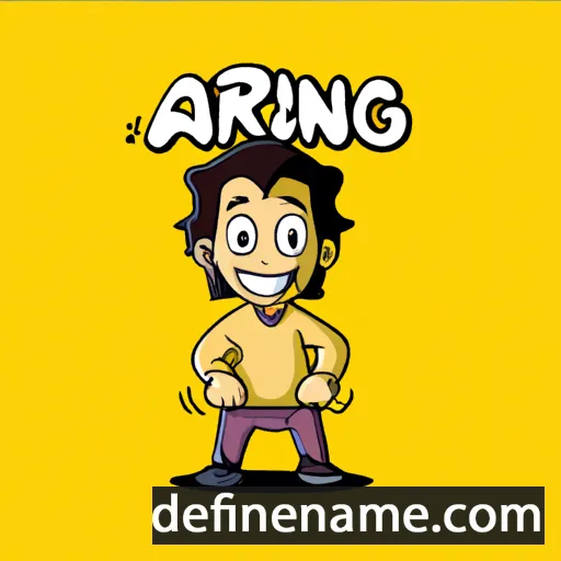 cartoon of the name Airlangga