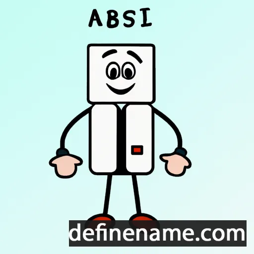 cartoon of the name Aisbit