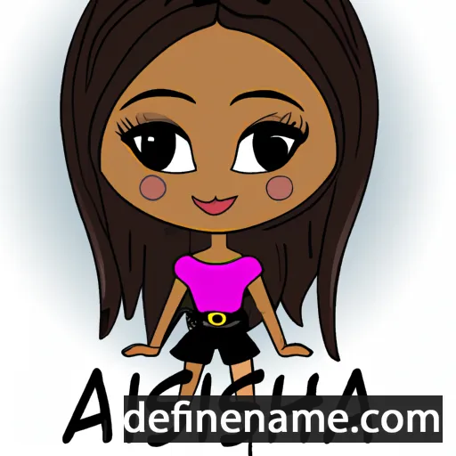 cartoon of the name Aishia