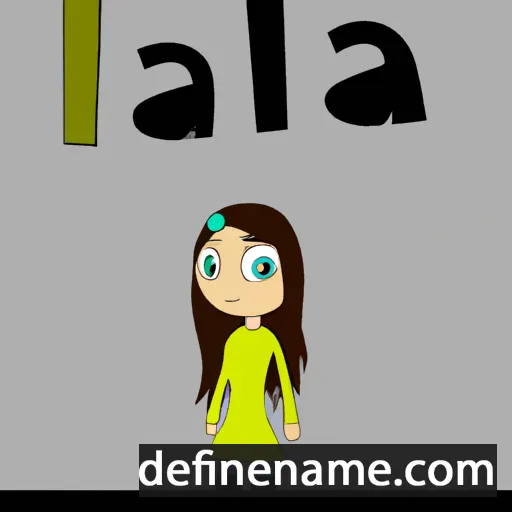 cartoon of the name Aisla